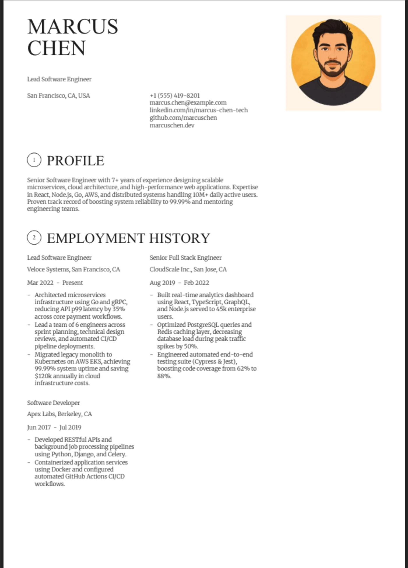 Chronicle template