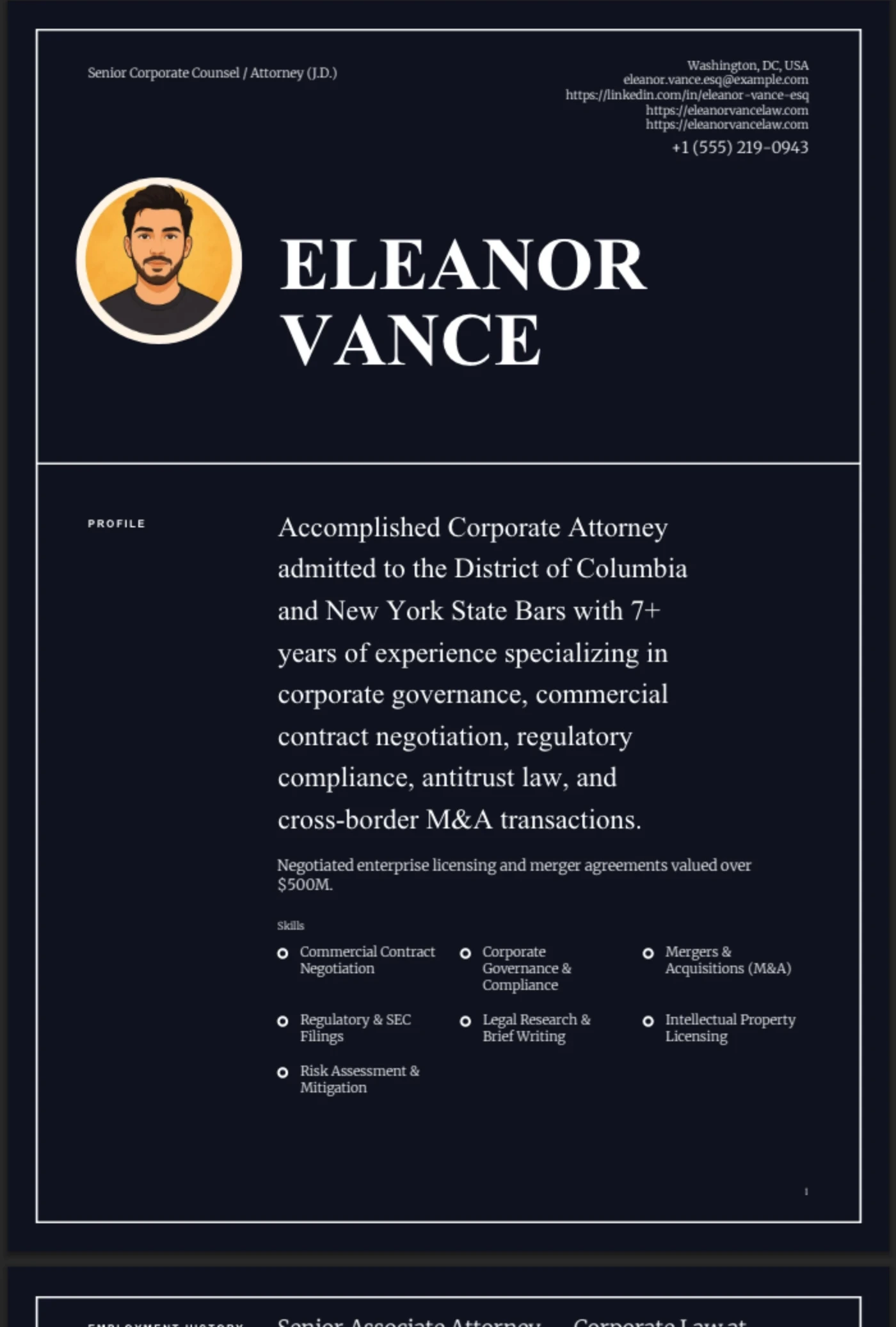 Border Frame — Attorney