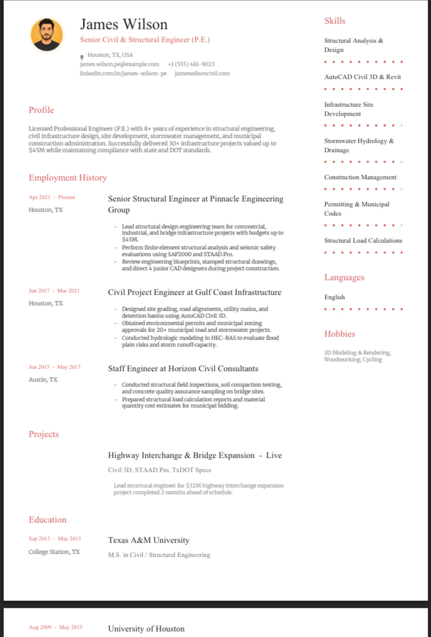 Coral β Civil Engineer