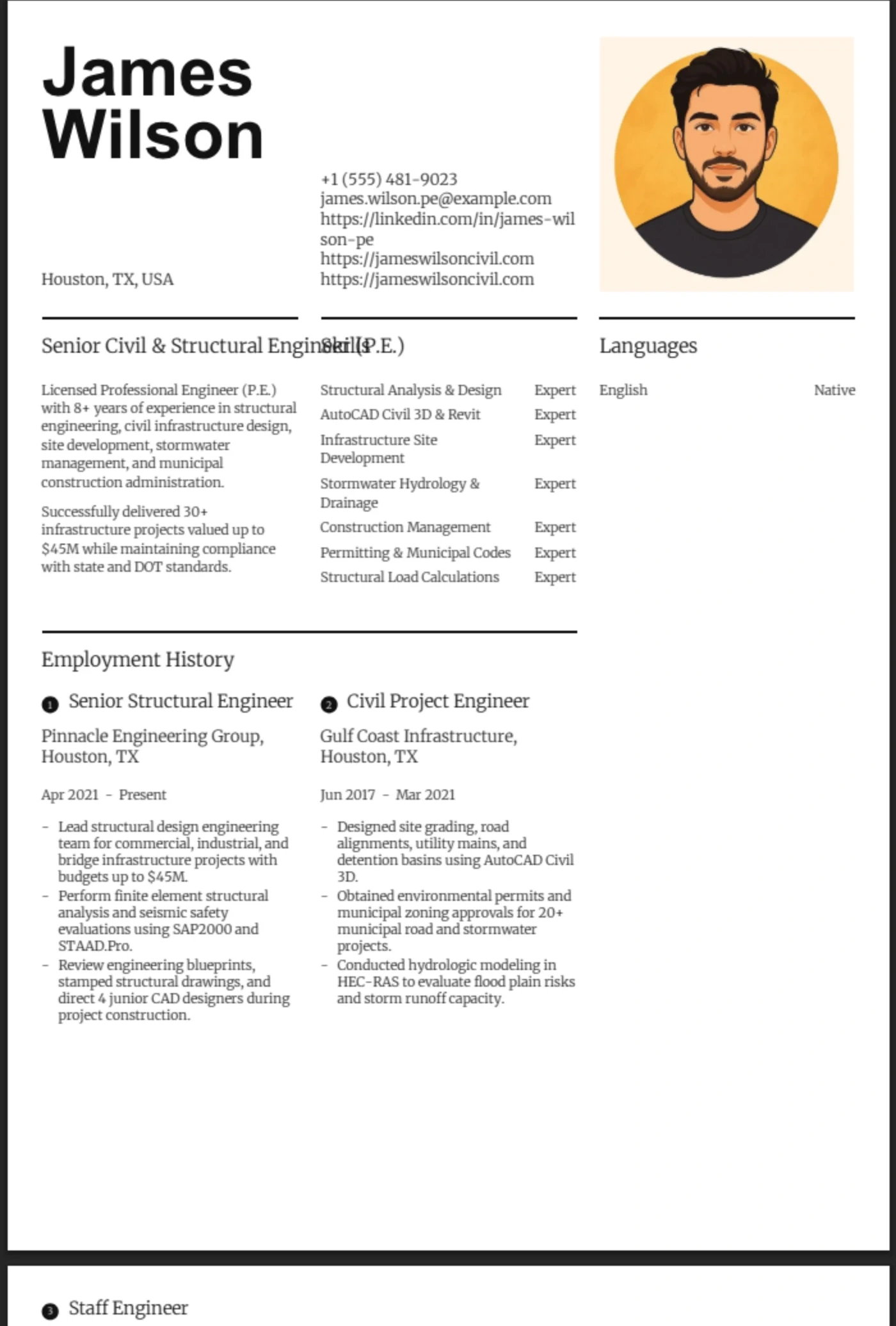 Infographic β Civil Engineer