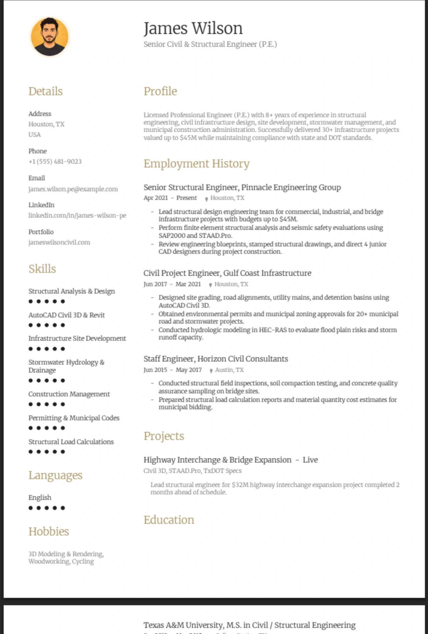 Champagne β Civil Engineer