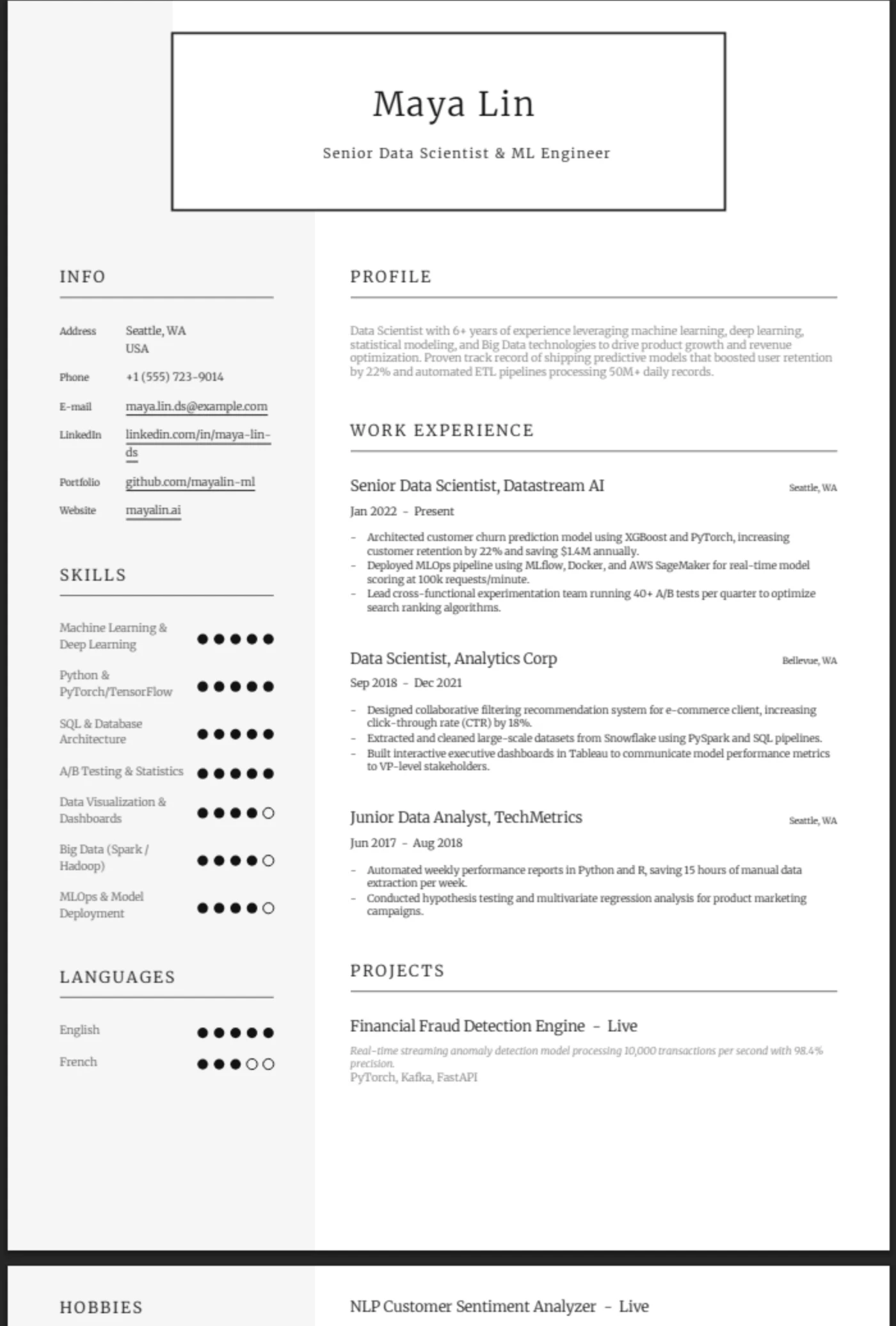 Framed — Data Scientist