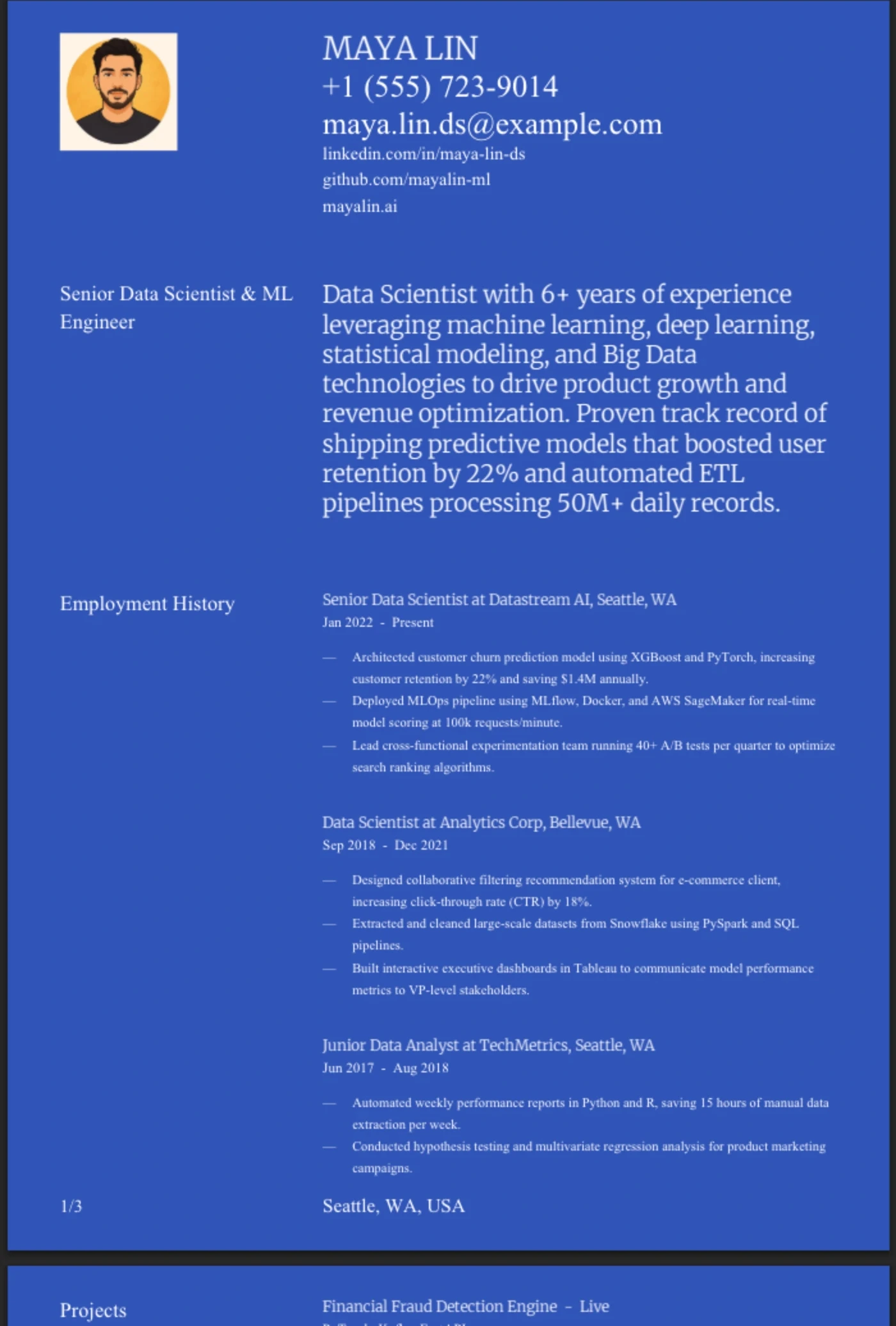 Blueprint — Data Scientist