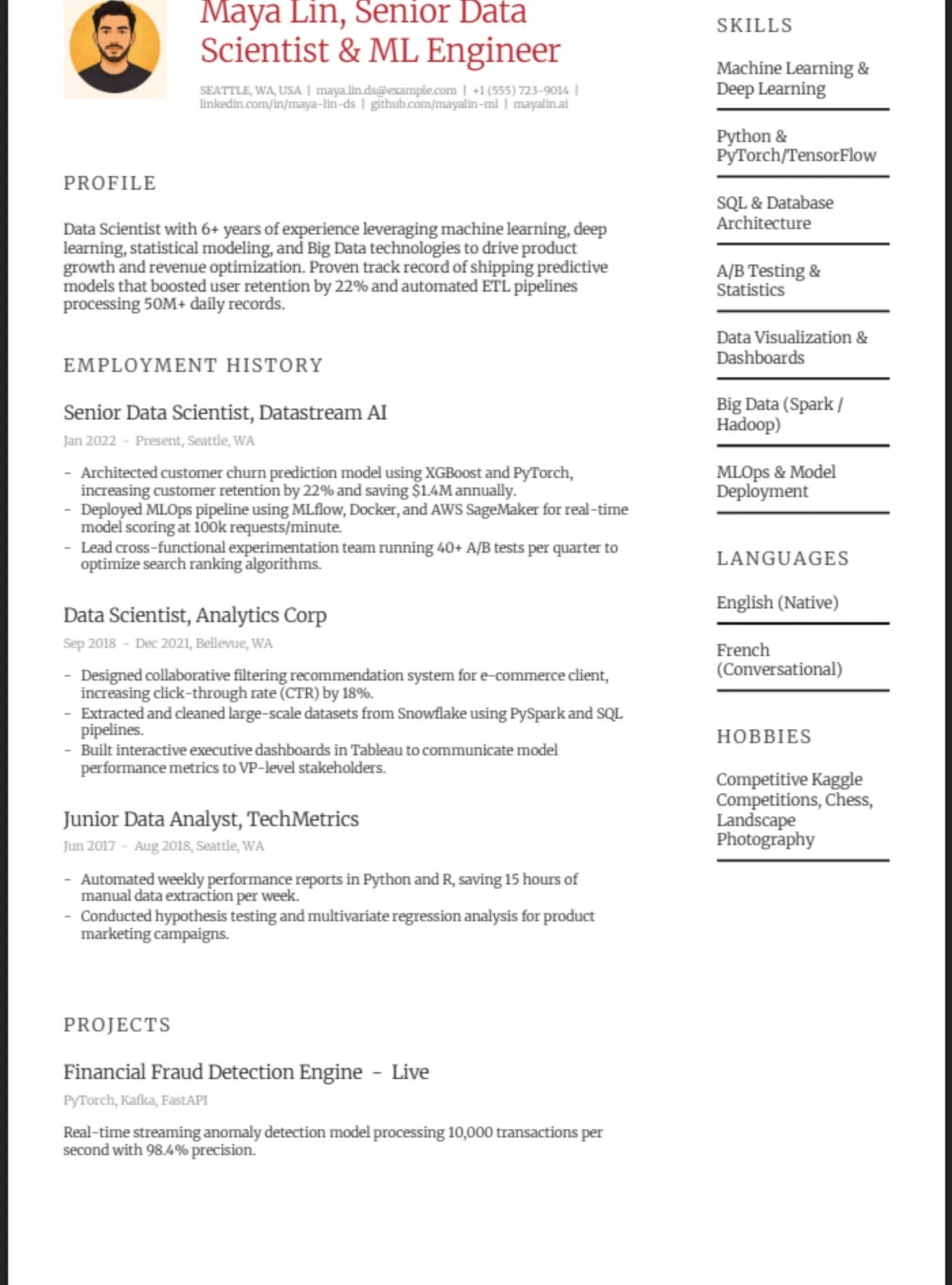 Couture — Data Scientist