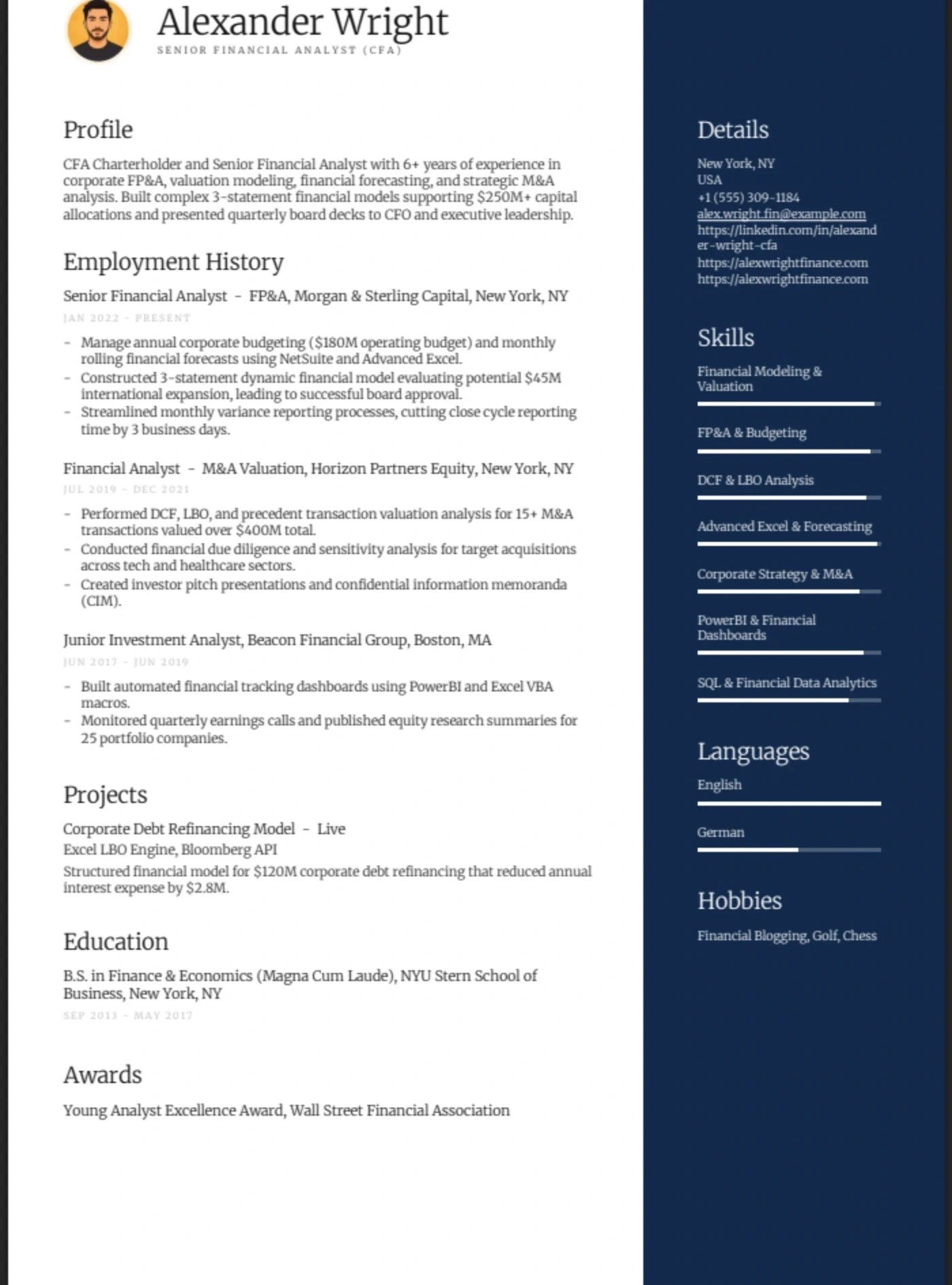 Maritime — Financial Analyst