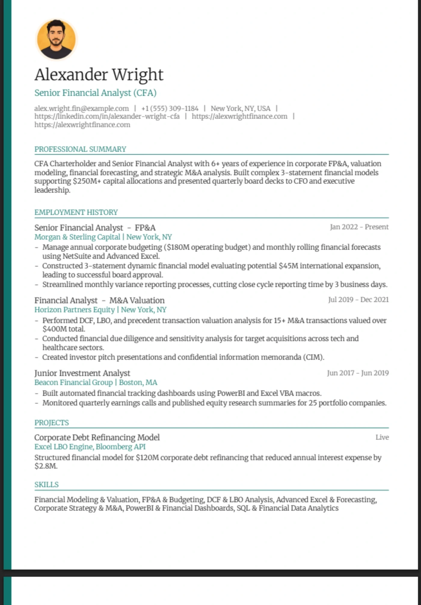 Nova — Financial Analyst
