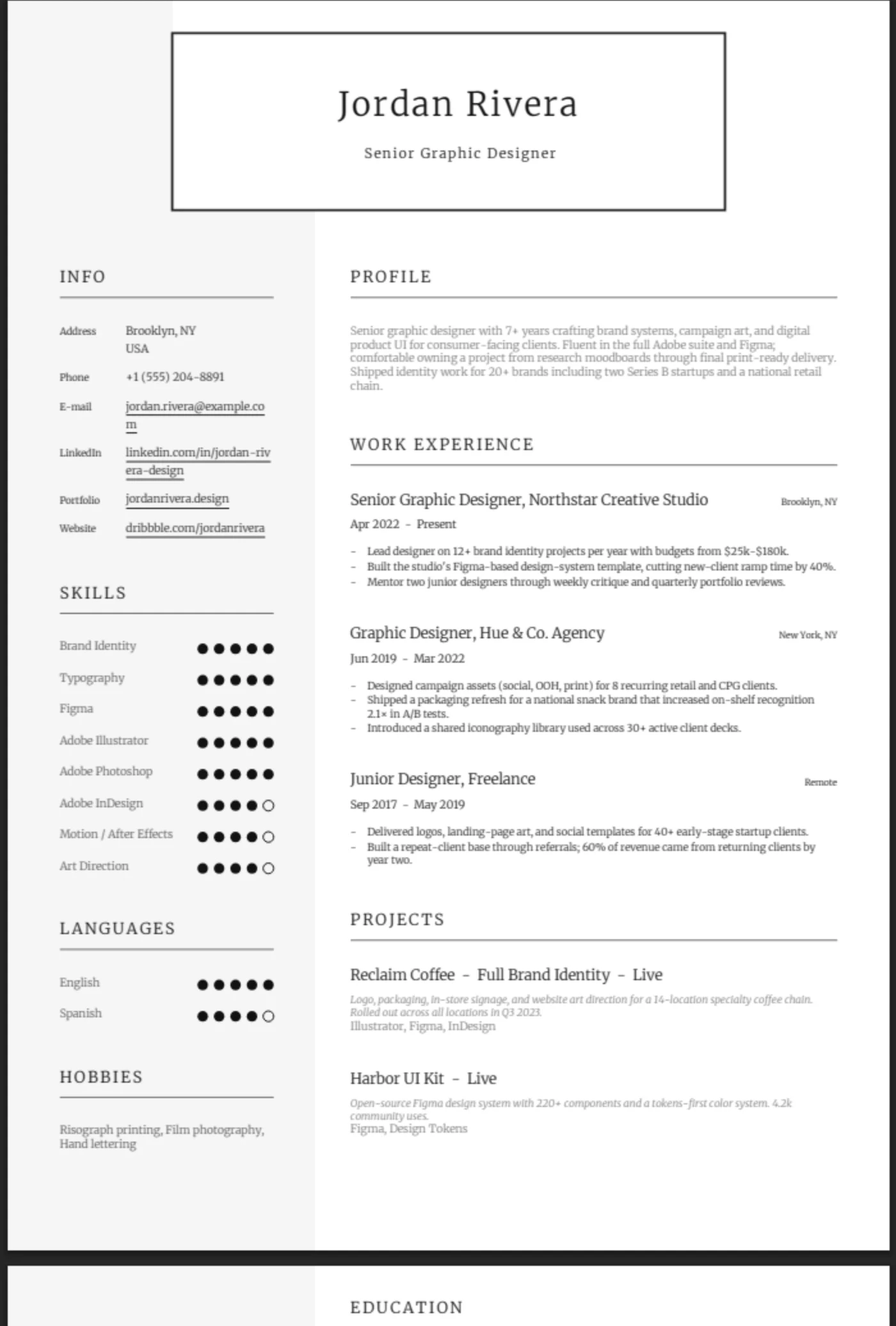 Framed β Graphic Designer