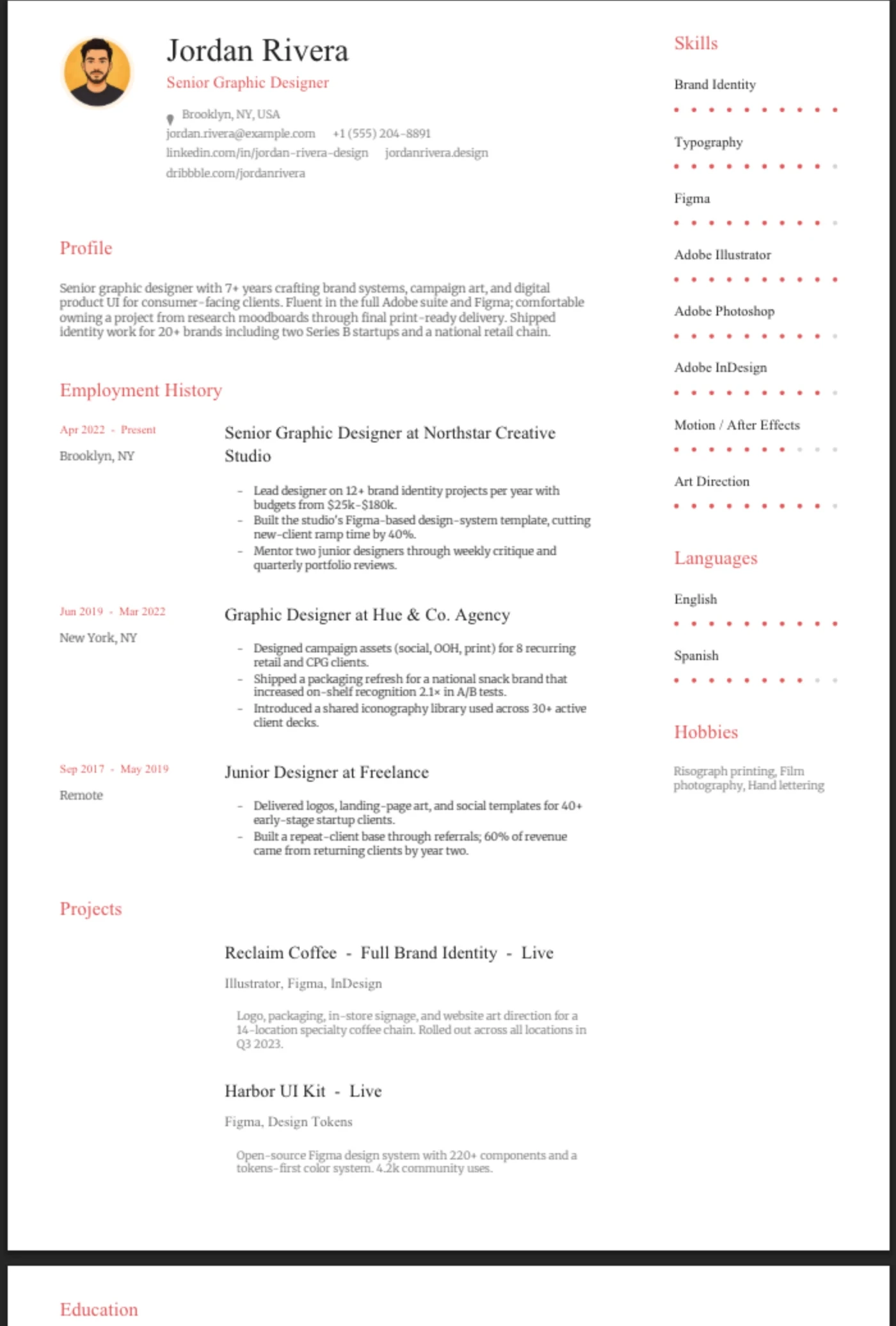 Coral β Graphic Designer