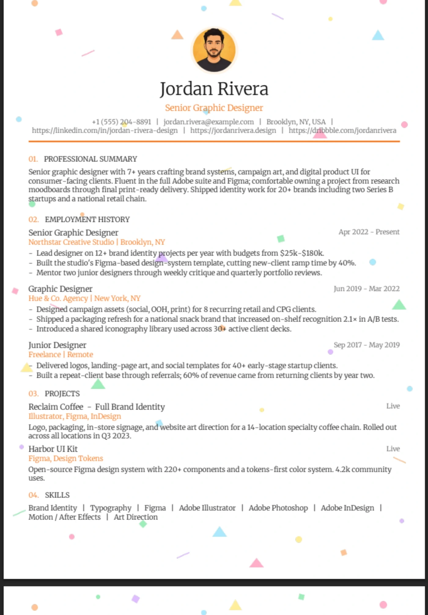 Confetti β Graphic Designer