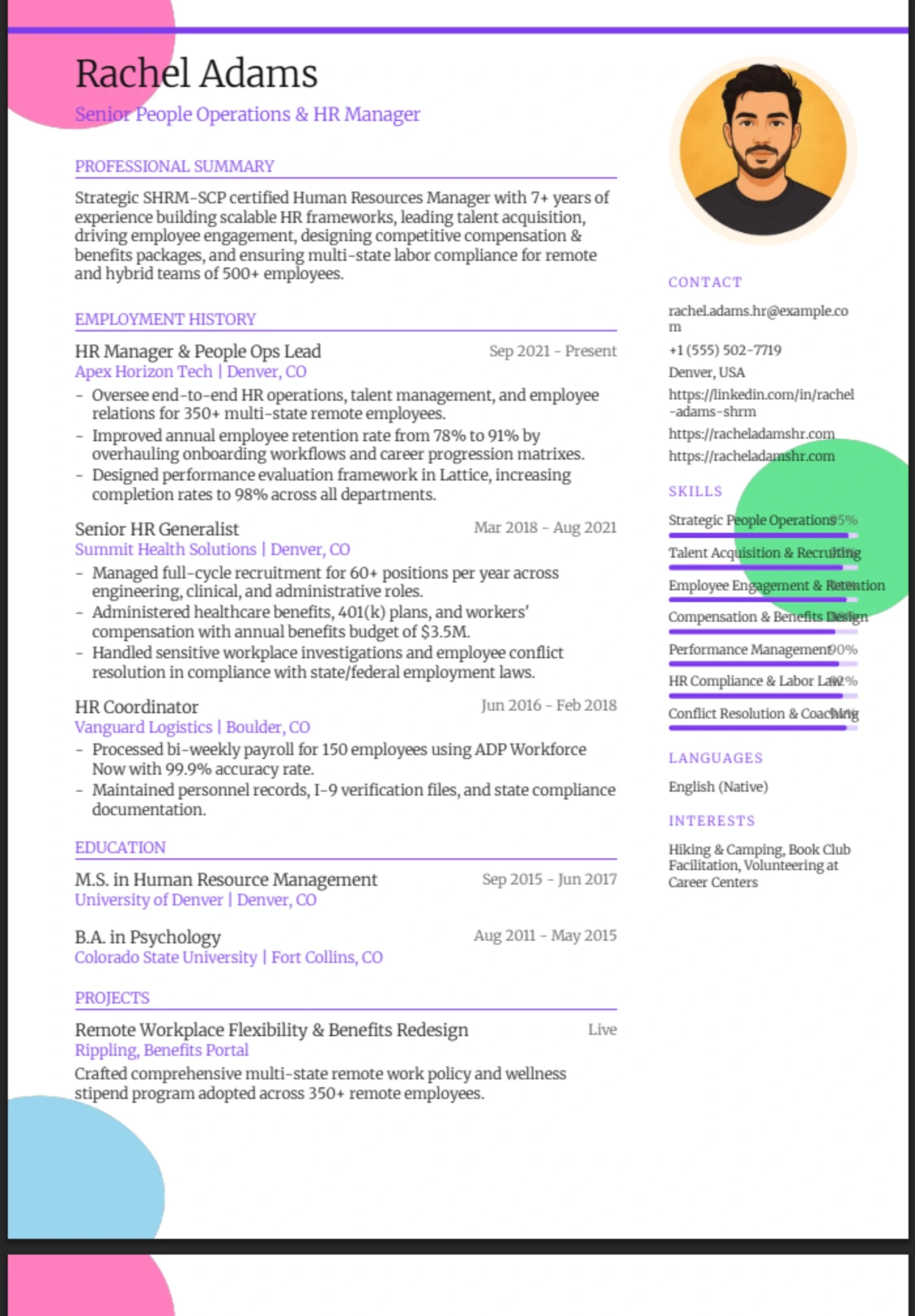Color Splash — HR Manager