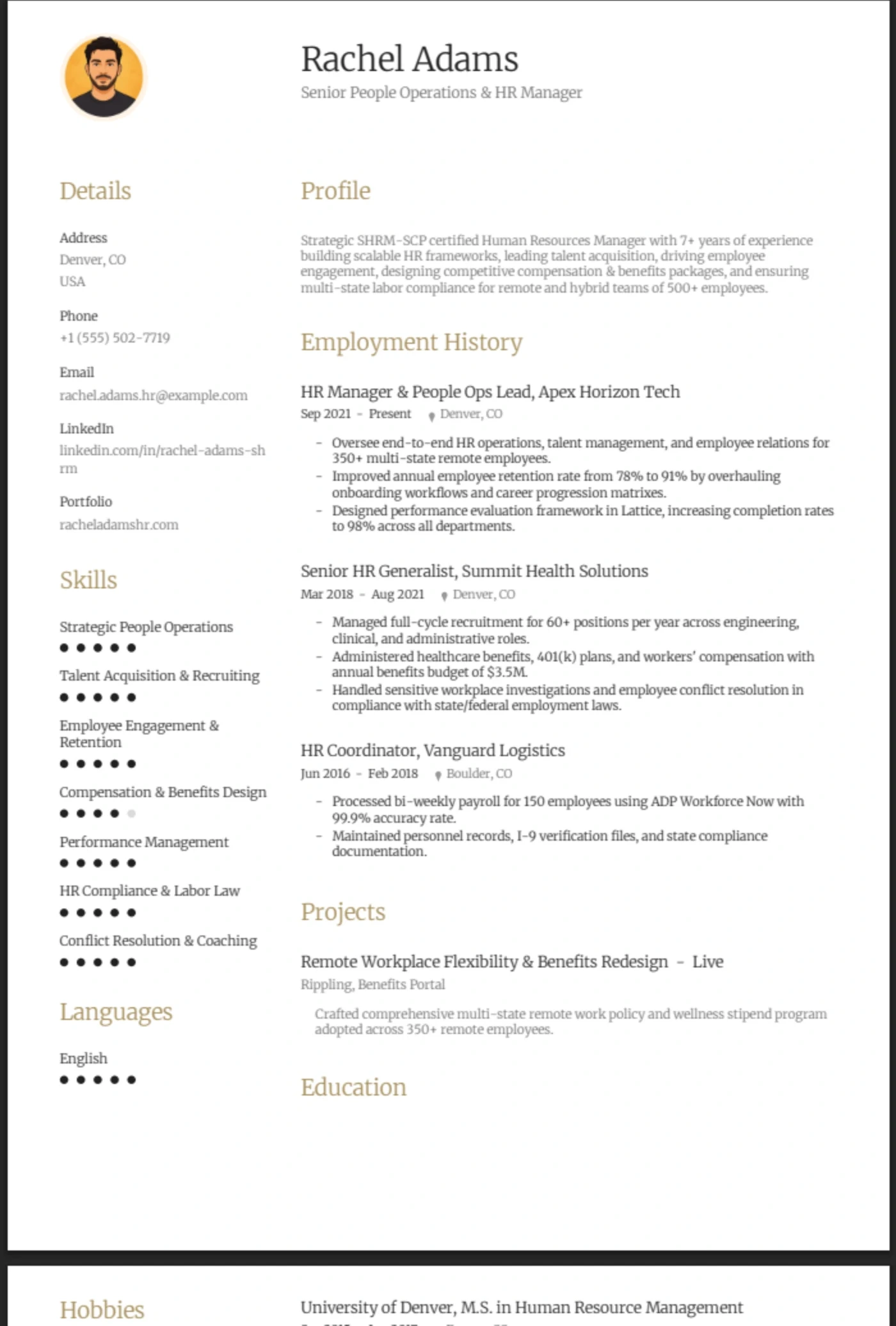 Champagne — HR Manager