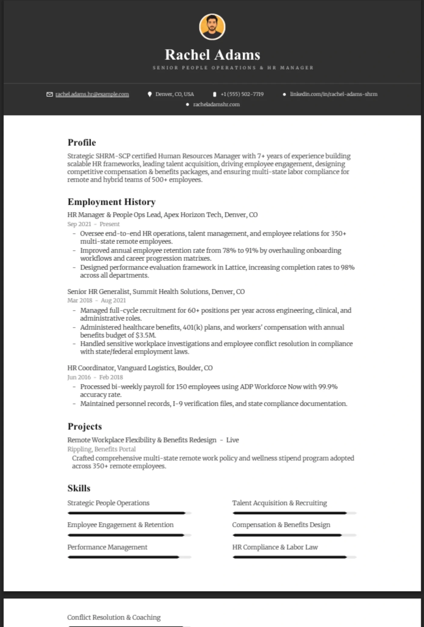 Charcoal — HR Manager
