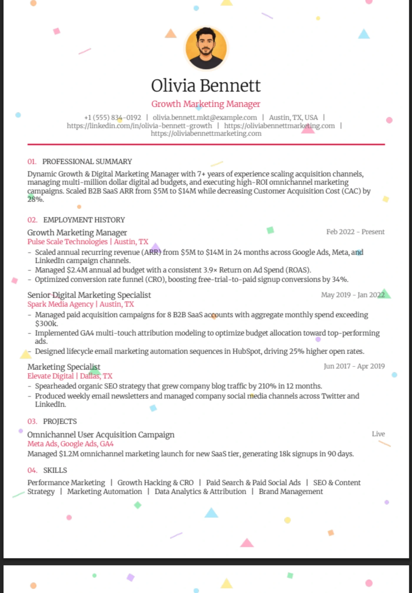 Confetti — Marketing Manager