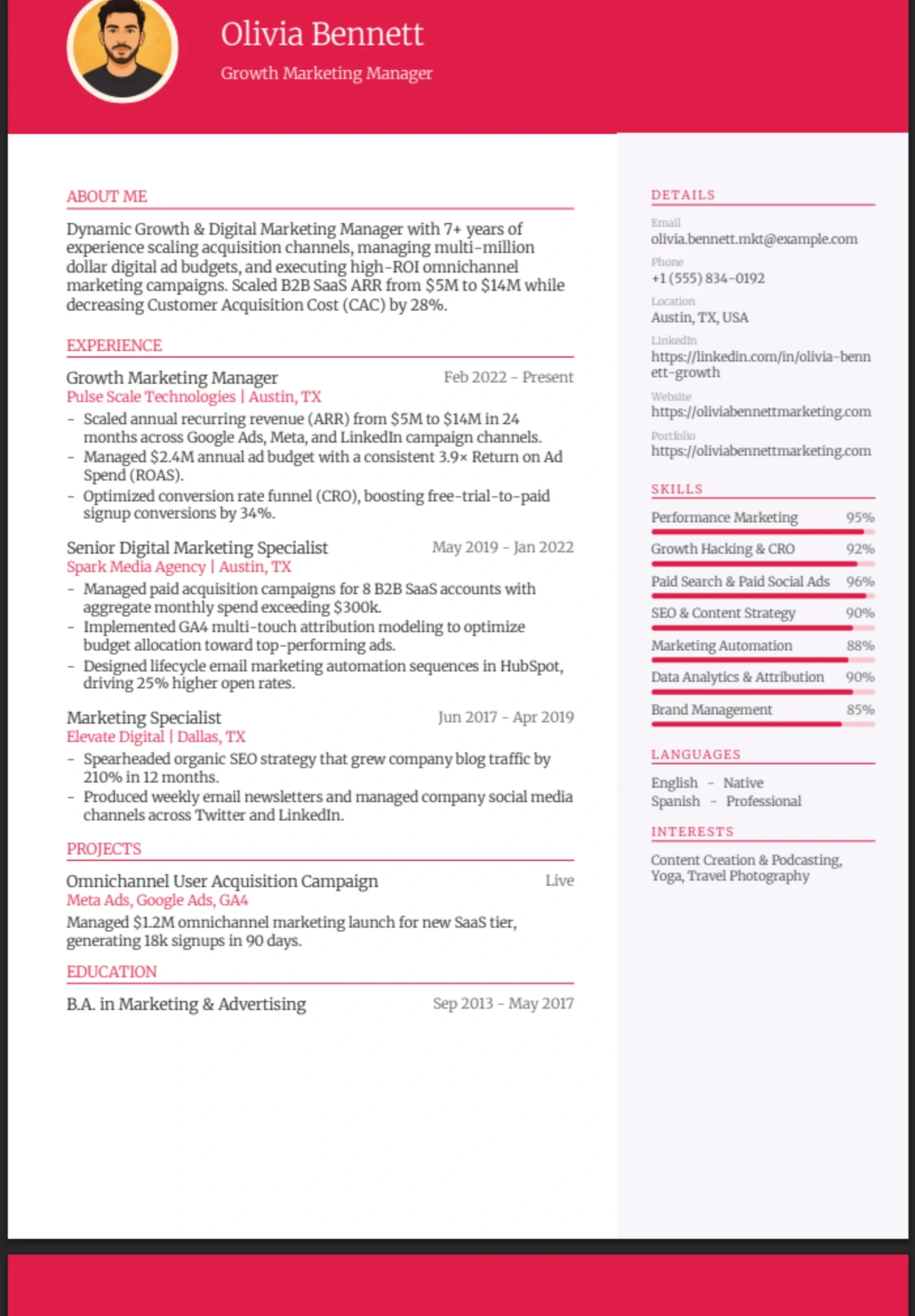 Creative — Marketing Manager