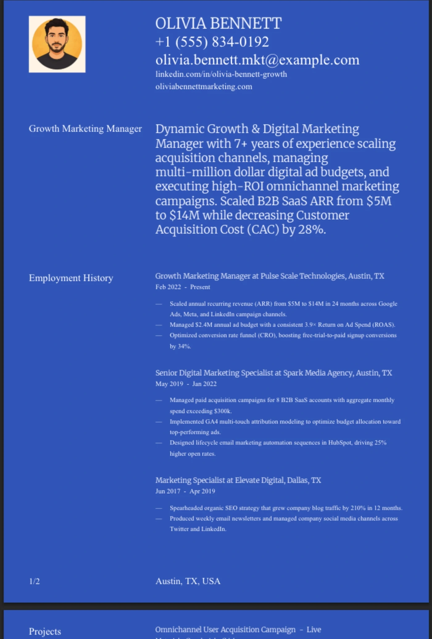 Blueprint — Marketing Manager