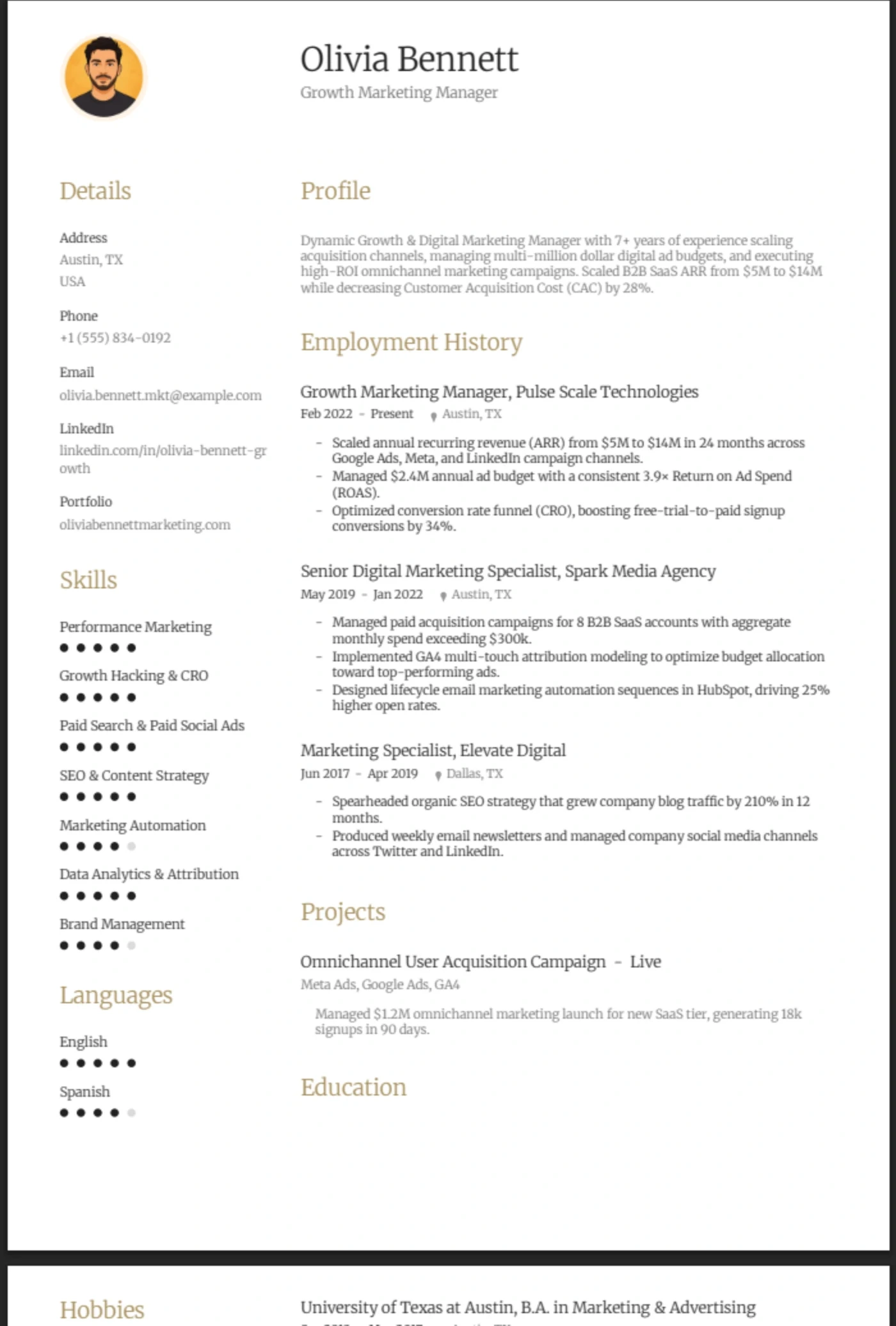 Champagne — Marketing Manager