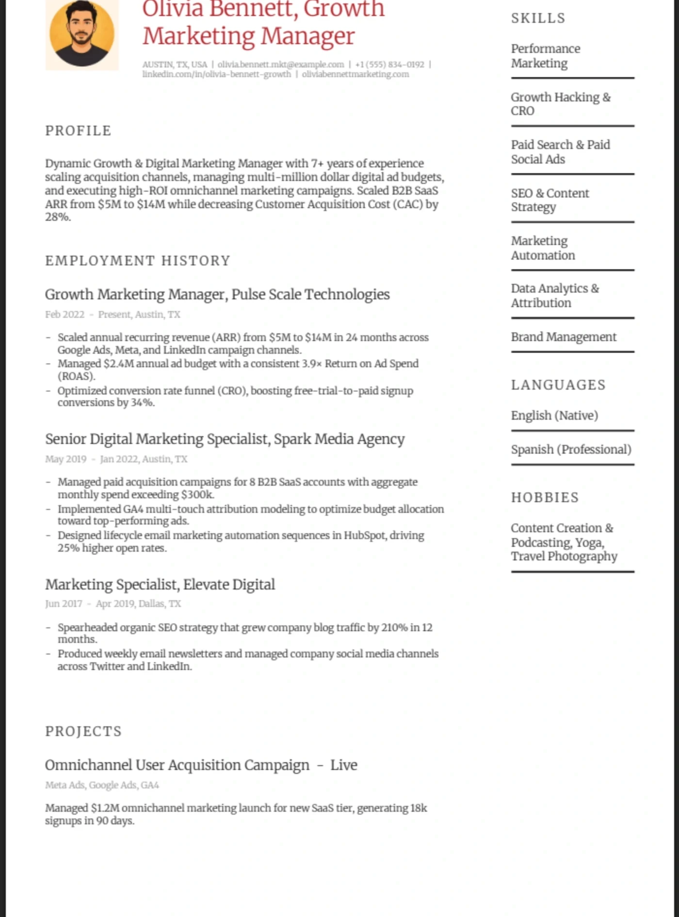 Couture — Marketing Manager