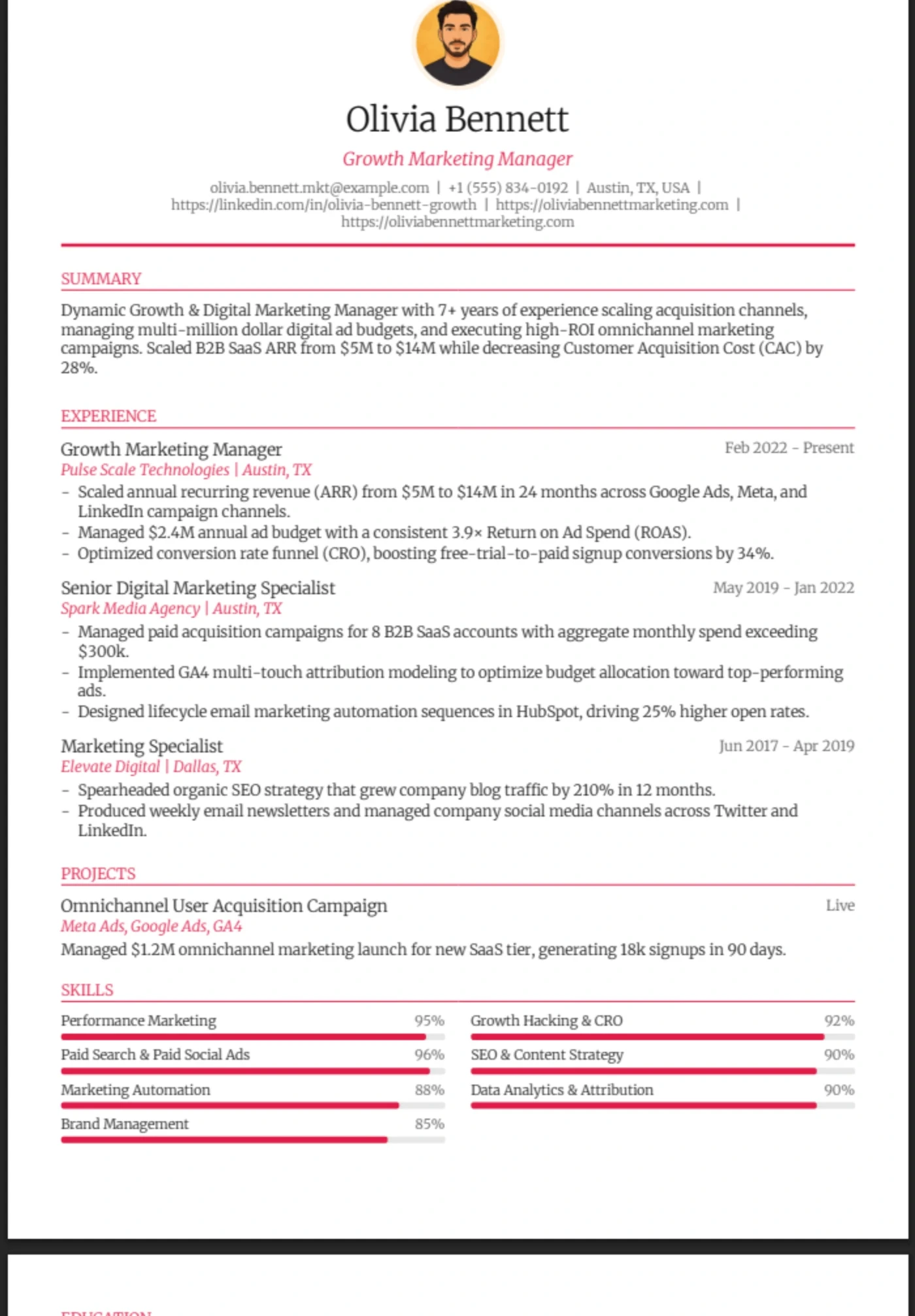 Classic — Marketing Manager