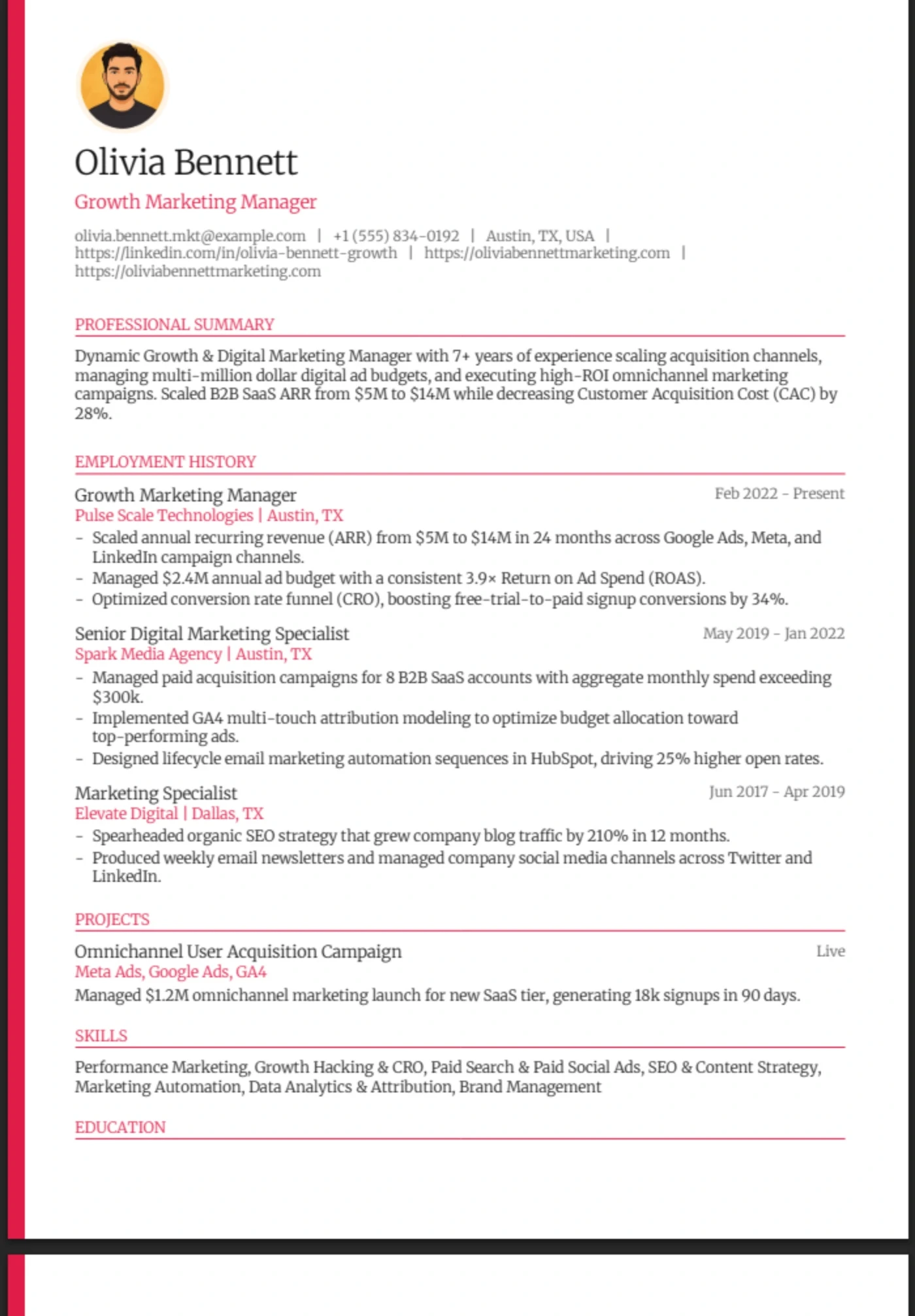 Nova — Marketing Manager