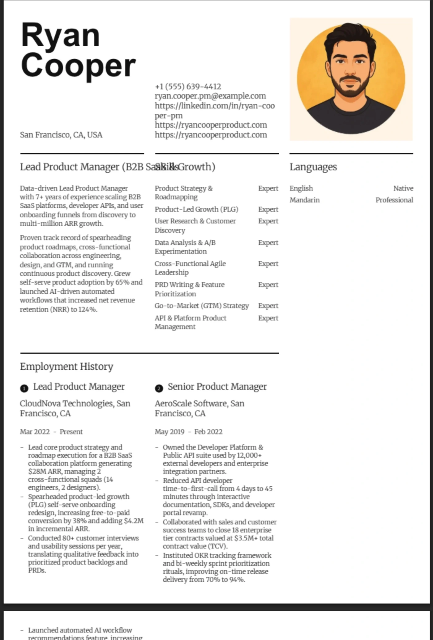 Infographic β Product Manager