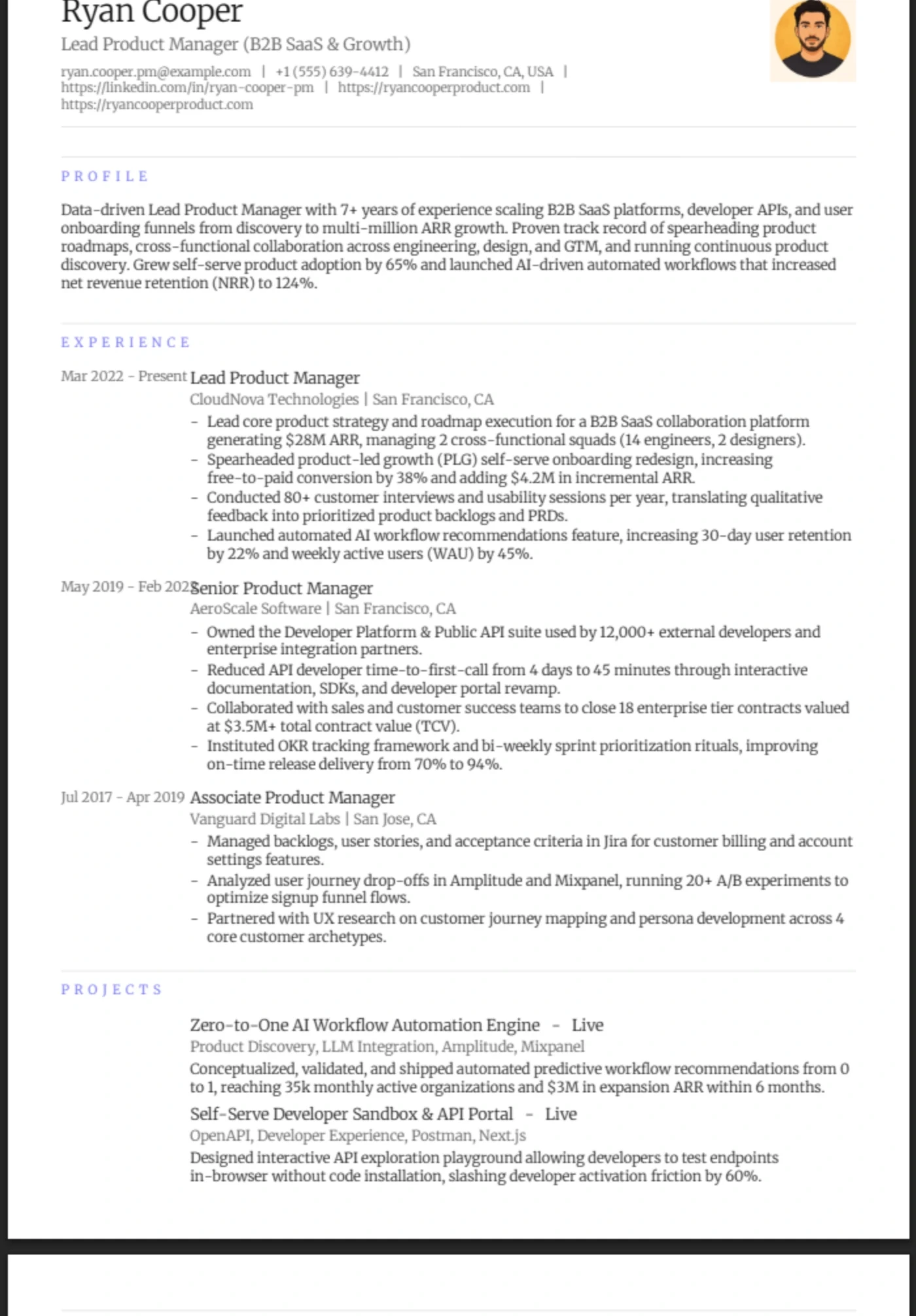 Minimal — Product Manager