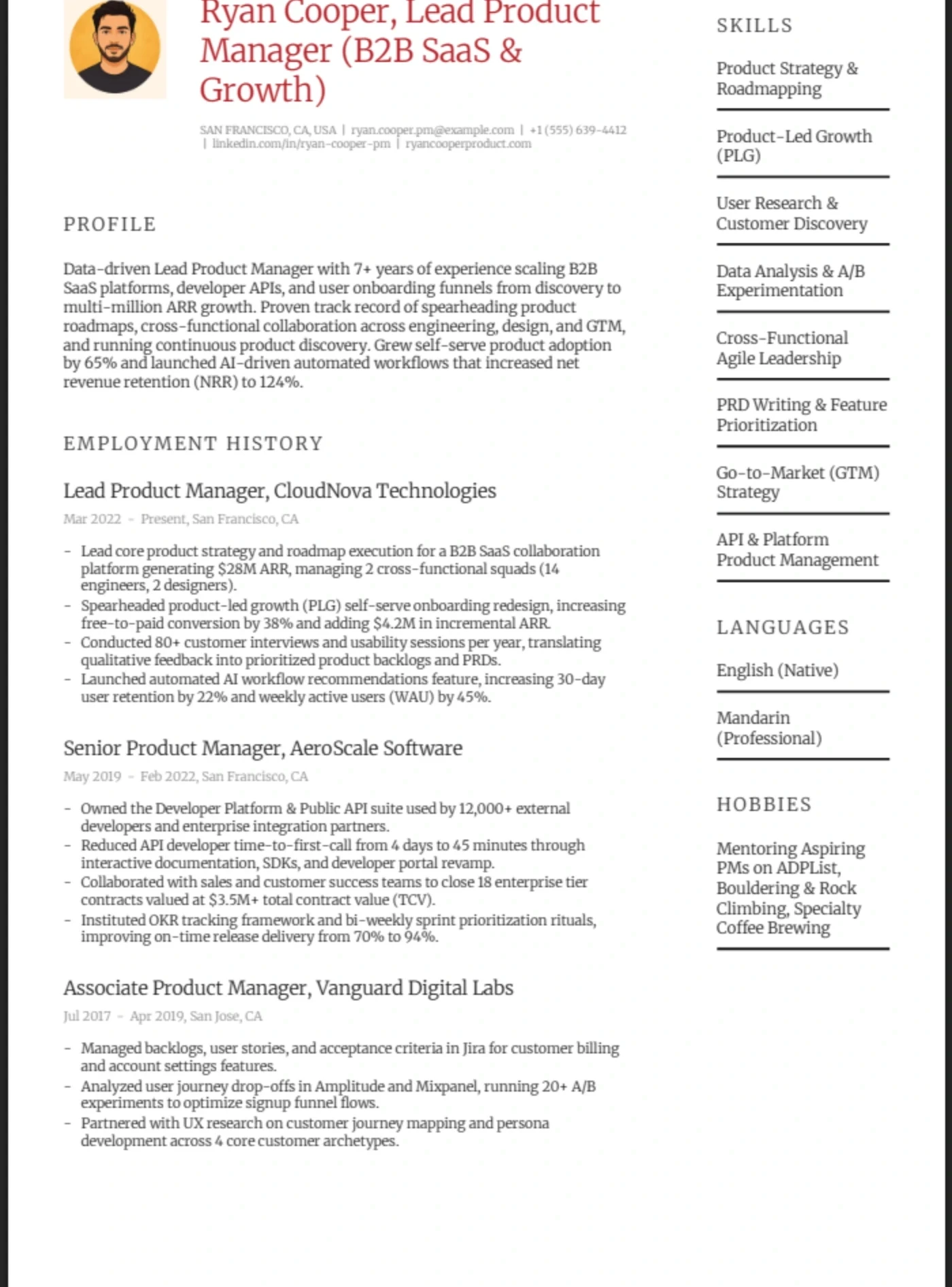Couture β Product Manager