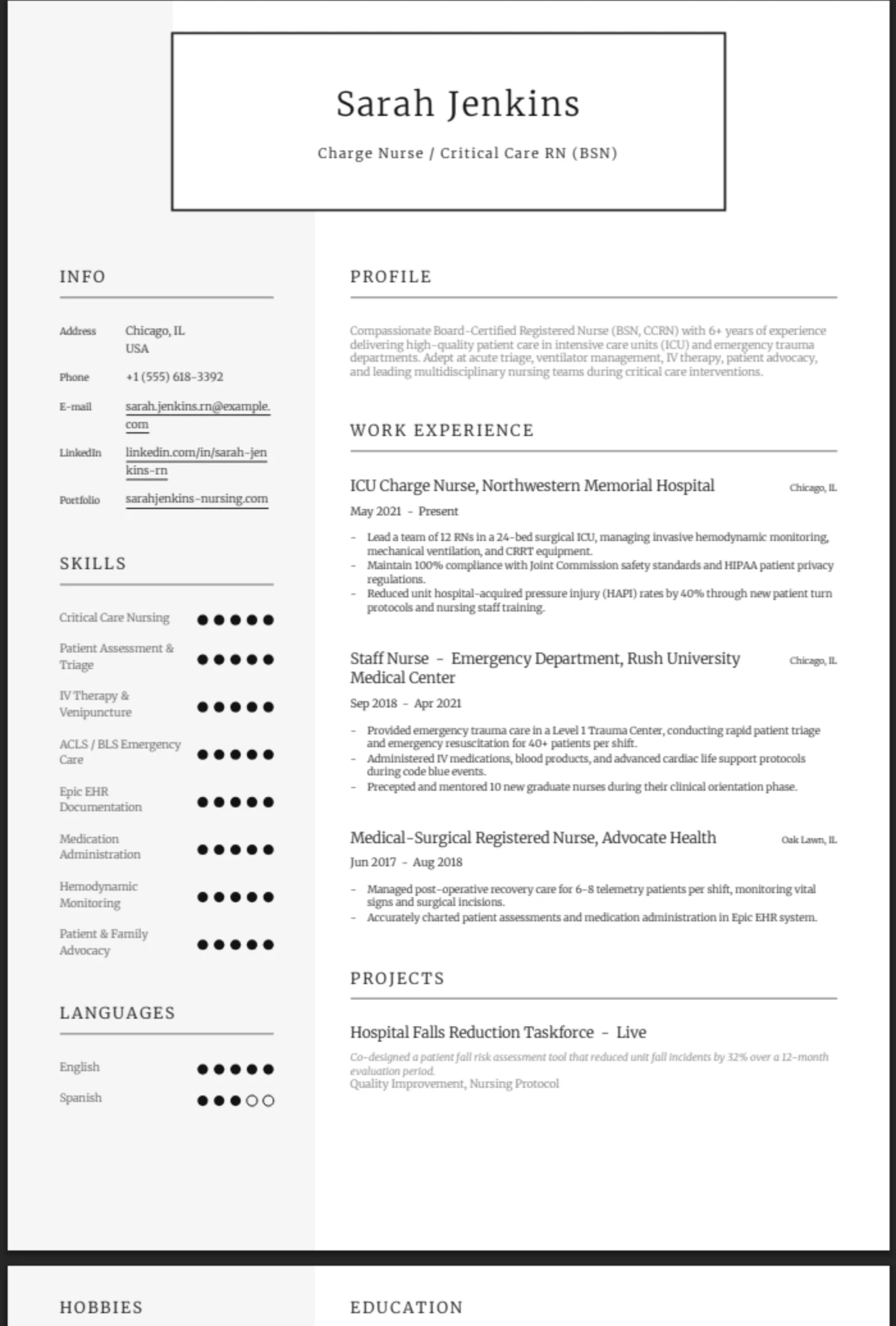 Framed — Registered Nurse