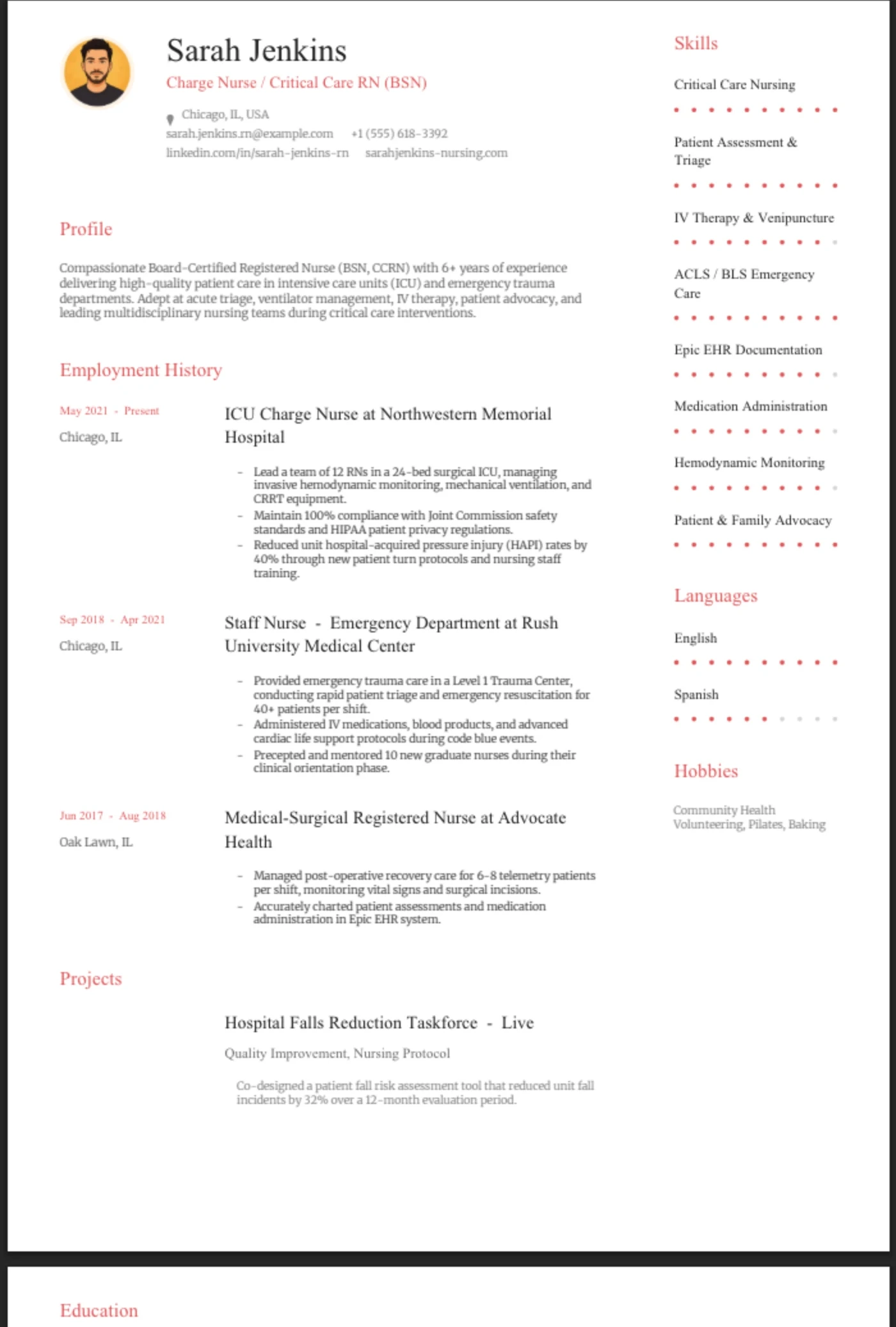 Coral — Registered Nurse