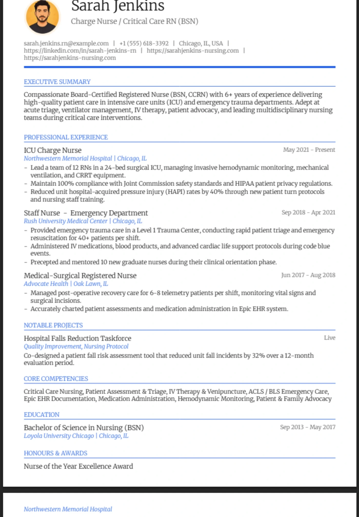 Executive — Registered Nurse