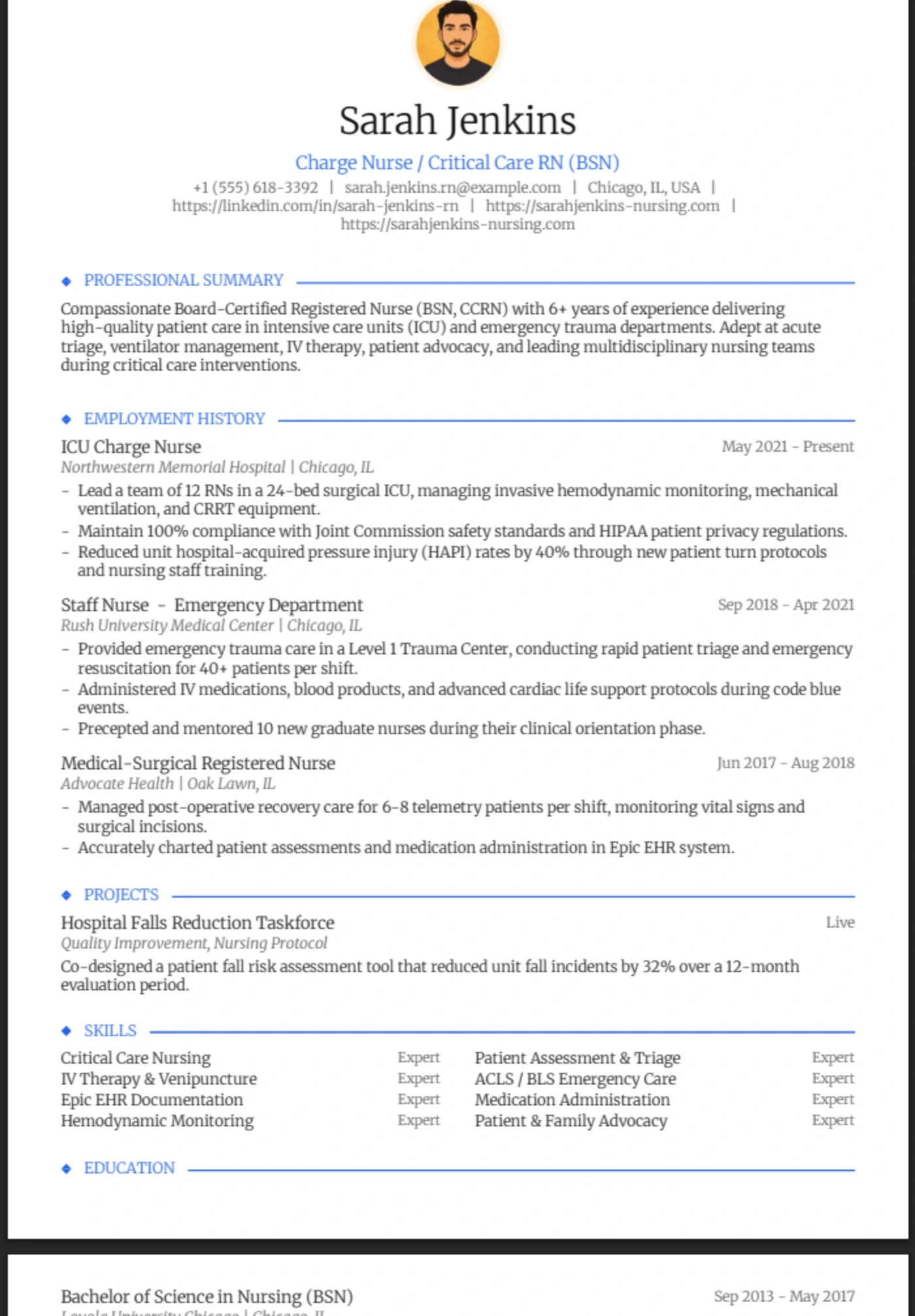 Traditional — Registered Nurse