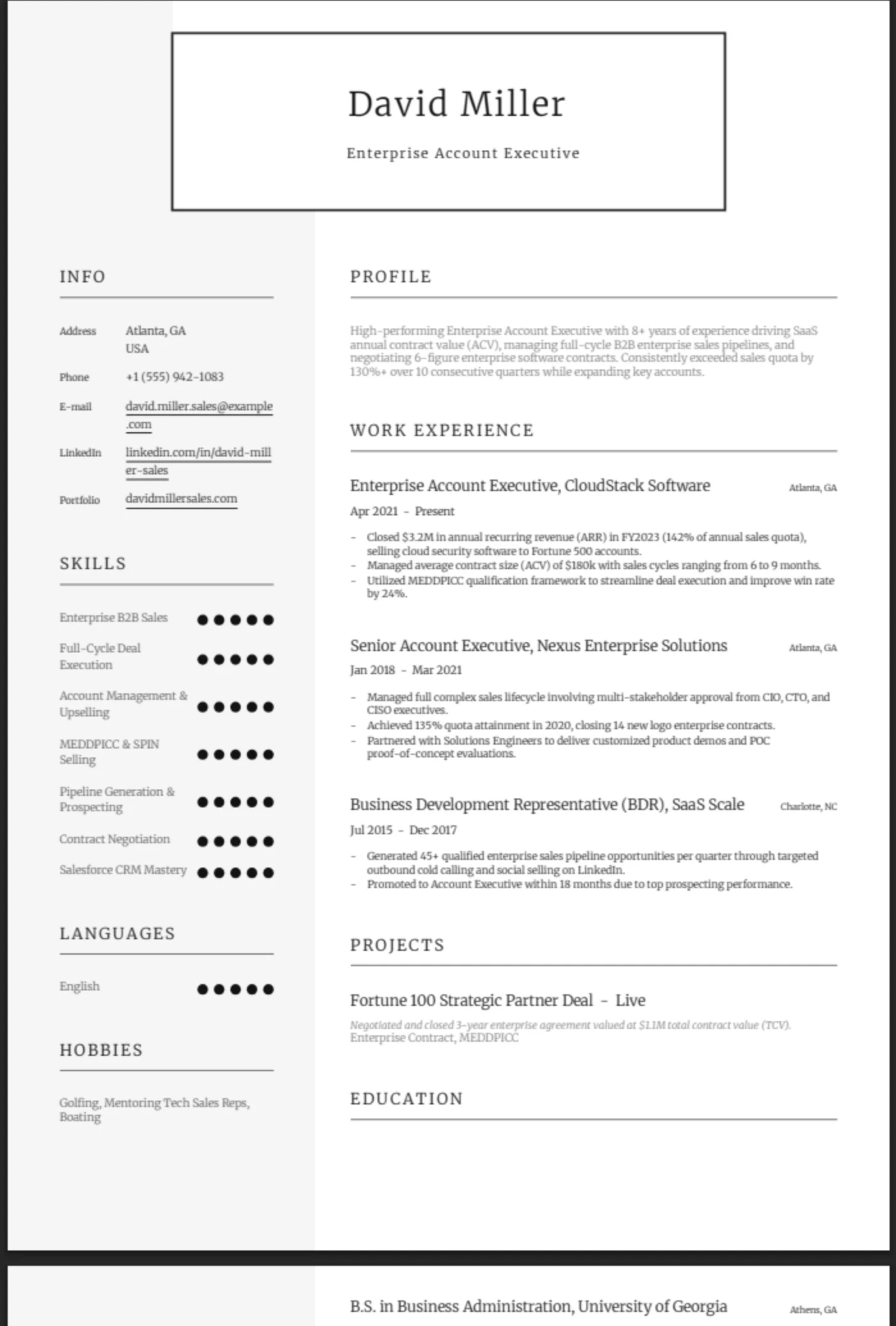 Framed β Sales Executive
