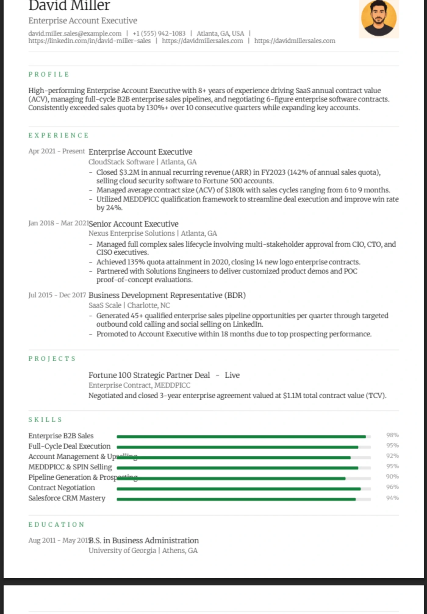 Minimal — Sales Executive