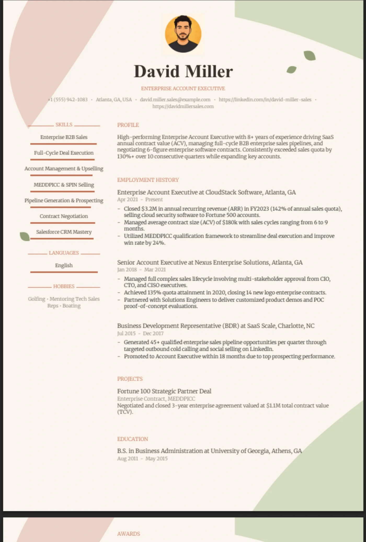 Terracotta β Sales Executive