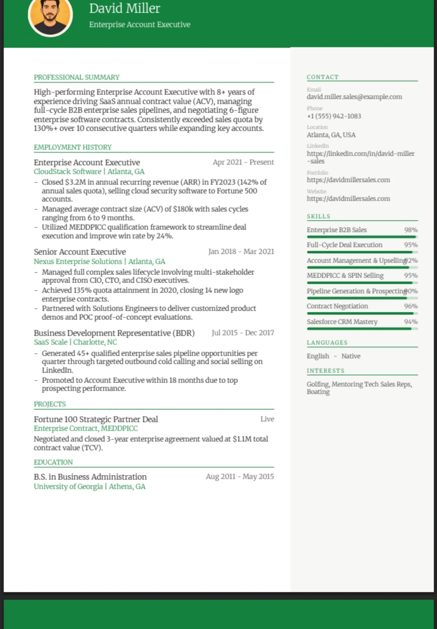 Atlas — Sales Executive