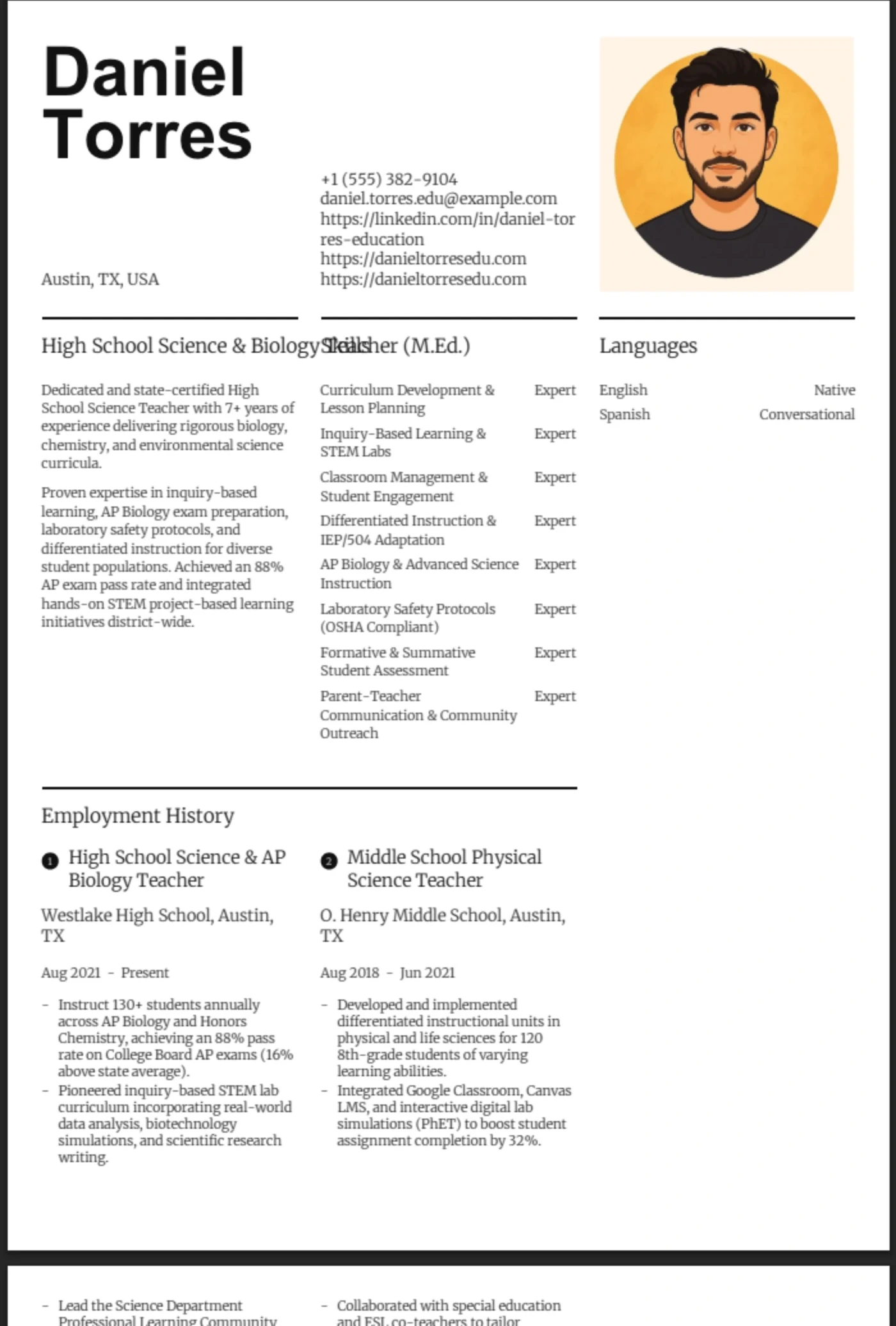 Infographic — Teacher