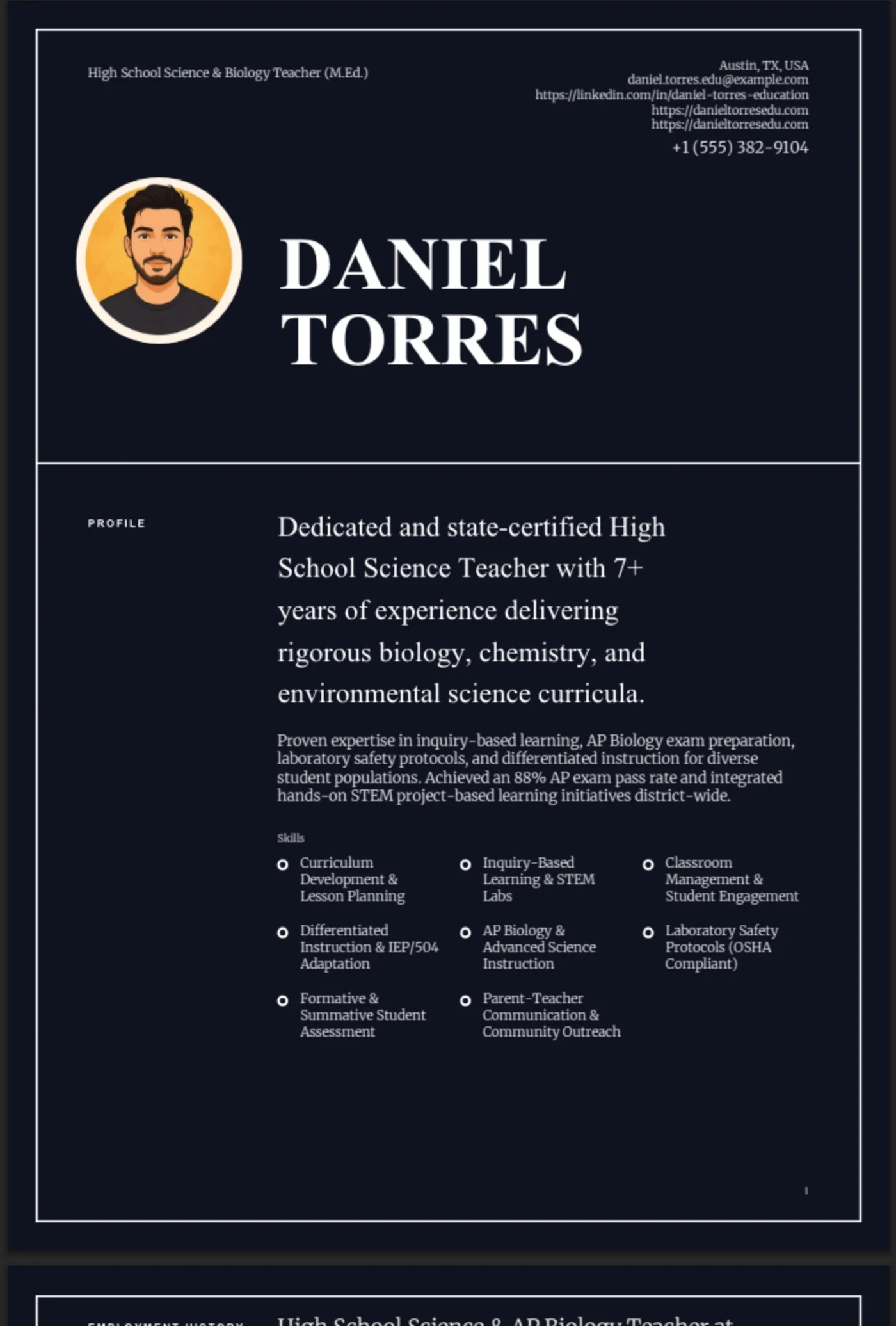 Border Frame — Teacher