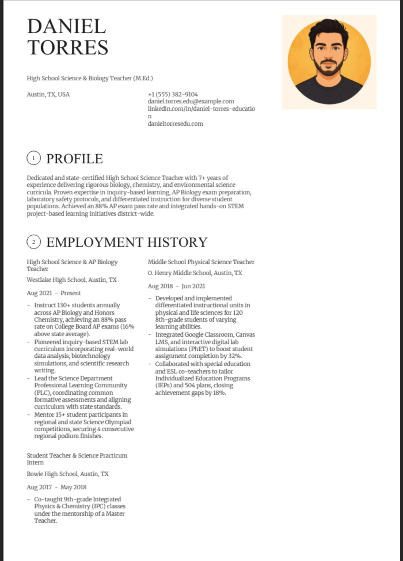 Chronicle — Teacher